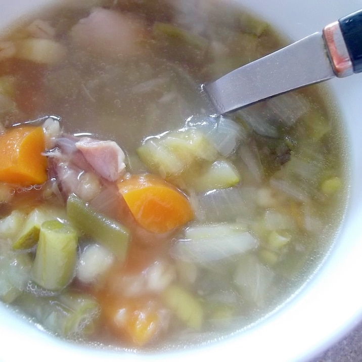 圧力鍋におまかせ☆チキン野菜スープ